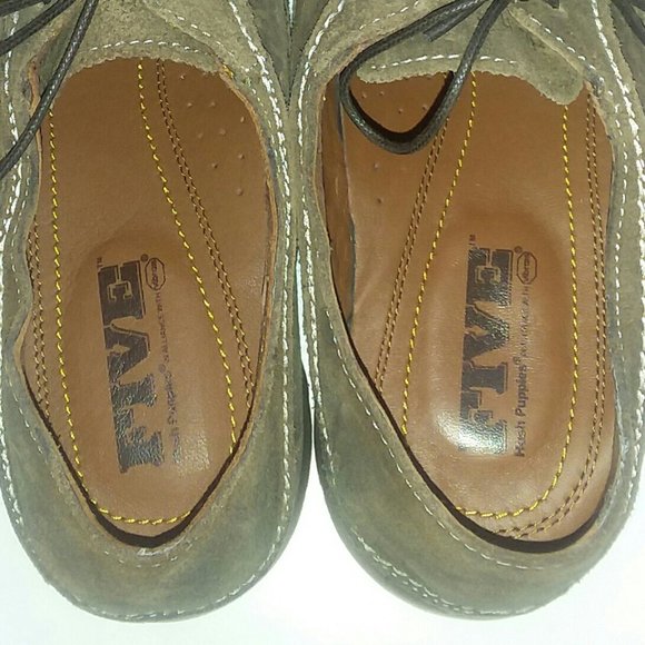#29 New Five Hush Puppies Tan Derby shoes - Picture 6 of 9